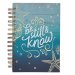 Journal Wirebound Teal Coastal Be Still & Know