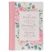 Journal Classic Zip Pink/White Floral Printed I Know the Plans Jer. 29:11