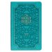 KJV Bible Giant Print Standard-size Faux Leather, Teal Floral