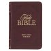 KJV Bible Mini Pocket Faux Leather, Burgundy