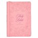 KJV Bible Thinline LP Faux Leather, Pink w/zipper