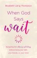 When God Says "wait": Navigating Life's Detours and Delays Without Losing Your Faith, Your Friends, or Your Mind