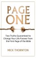 Page One: Two Truths Guaranteed to Change Your Life Forever from the First Page of the Bible