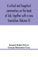 A critical and exegetical commentary on the book of Job, together with a new translation (Volume II)