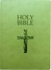 KJV Holy Bible, Cross Design, Large Print, Olive Ultrasoft: (Red Letter, Green, 1611 Version)