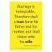 Waterproof Scripture Poster: He. 13.4 & Ge. 2.24