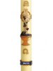 30" x 3" Paschal Candle with Dove & Chalice Design Wax Relief