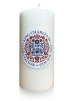 15 x 7cm Coronation celebration pillar candle - Single