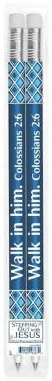 Stepping Out with Jesus Mechanical Pencils Pack of 2