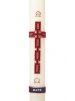 36" x 2" Paschal Candle with 2025 Celtic Cross Wax Relief - Single