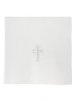 NEW 7" x 7" Chalice Pall - Linen - White Cross Design