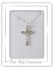 Communion Sterling Silver Crucifix Necklet