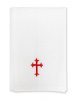 New 14" x 14" Lavabo Towel - Red Cross Design