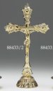 14" Brass Standing Crucifix