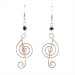 Treble Clef Kenyan Earrings