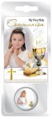 Girl's Communion Pocket Token Card