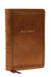 NKJV Large Print Reference Bible, Brown Leathersoft, Red Letter, Comfort Print (Sovereign Collection)