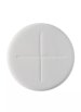 Pack of 1200 Peoples Communion Wafers 1 1/8" Single Cross, White / Altar Bread