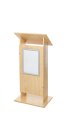 Maple with Aluminium Poster Frame Presenter's Lectern