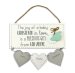 Joy of a Baby Christened in Love Plaque