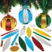 Christmas Glitter Bauble 3D Decoration Kit (Pack of 6)