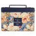 Extra Large Be Still Navy Fashion Bible Cover - Ps. 46:10, XL