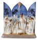 6" 7 Piece White Finish Resin Nativity Set