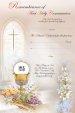 Symbolic Church Window Pink Communion Certificate