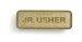 Jr. Usher Badge - Brass