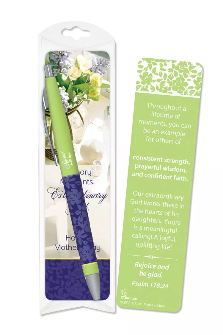 Gift Set-Ordinary Moments/Mothers Day Pen & Bookmark (Psalm 118:24)