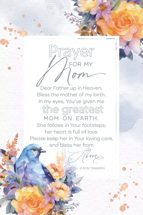 Plaque-Everyday-Prayer For My Mom (6 x 9)