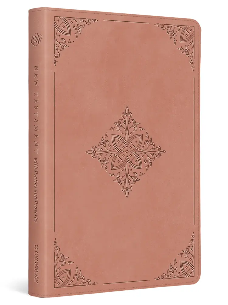 ESV New Testament with Psalms and Proverbs (TruTone, Blush Rose, Fleur-de-lis Design)