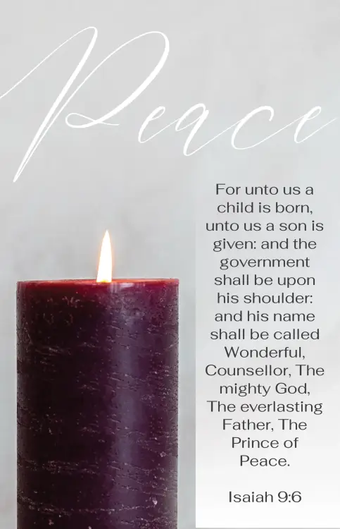 Advent Bulletin: Peace (Package of 100)