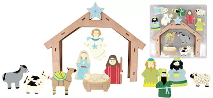 3" Children's Nativity Set