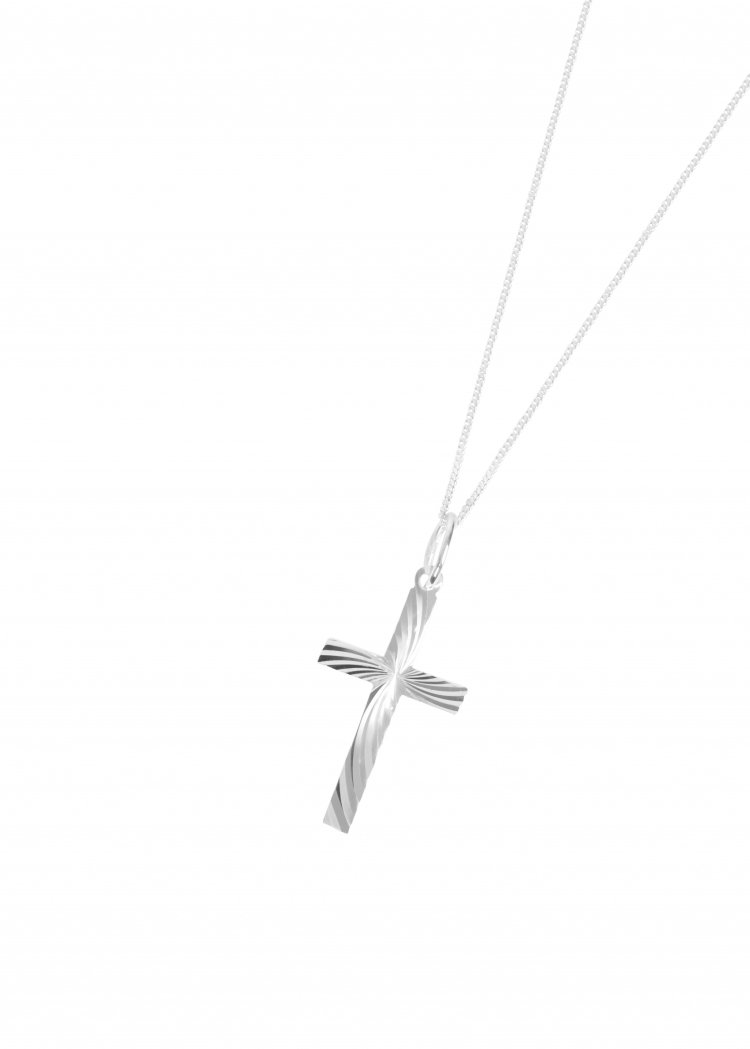 Silver cross with on sale diamonds