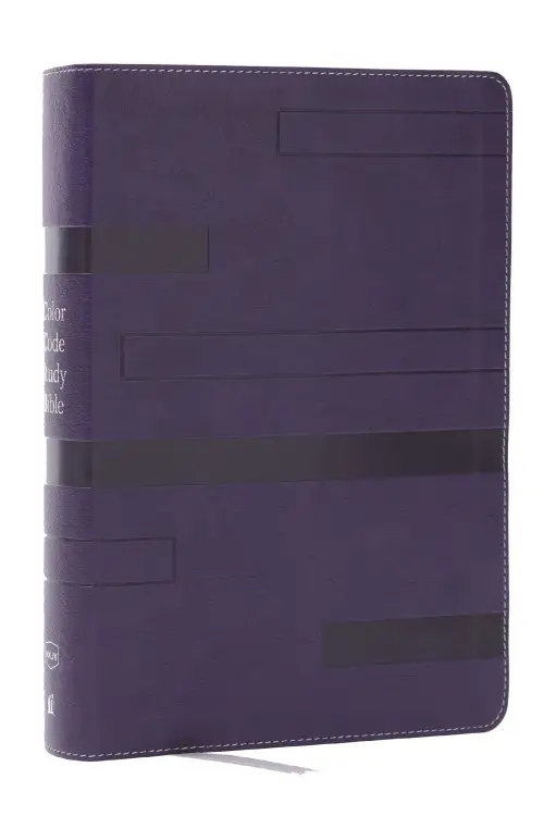 Color Code Study Bible, Revealing God's Truth Color by Color (NKJV, Purple Leathersoft, Red Letter)