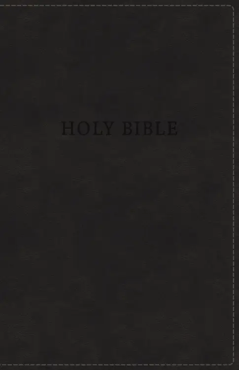 KJV, Deluxe Gift Bible, Imitation Leather, Black, Red Letter Edition ...