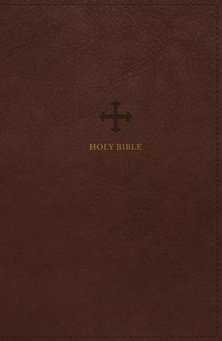 NRSV Large Print Standard Catholic Bible, Brown Leathersoft (Comfort ...