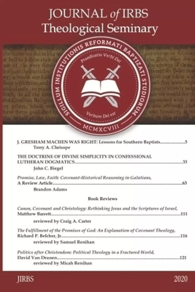 Journal of IRBS Theological Seminary 2020