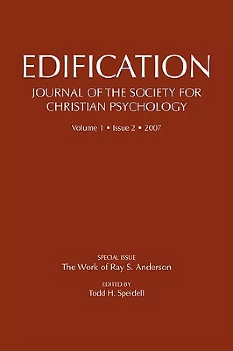 Edification-Journal of the Society of Christian Psychology