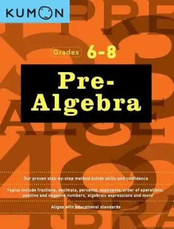 Pre-algebra Workbook Grades 6-8