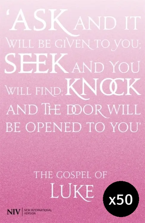 NIV Gospel of Luke Pack of 50