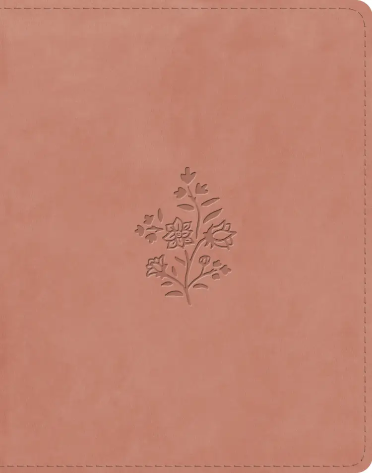 ESV Single Column Journaling Bible (TruTone, Blush Rose, Wildflower Design)