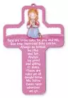 7 1/4" Praying Girl Wood Cross