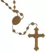 Brown Corded Plastic Rosary