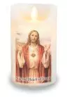 Sacred Heart LED Scented Wax Candle with Timer