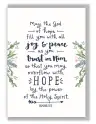 May The God Of Hope A6 Greeting Card