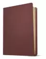 KJV Personal Size Giant Print Bible, Filament-Enabled Edition (Genuine Leather, Burgundy, Indexed, Red Letter)