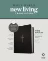 NLT Wide Margin Bible, Filament-Enabled Edition (Hardcover LeatherLike, Black Cross, Red Letter)