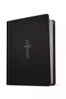 NLT Wide Margin Bible, Filament-Enabled Edition (Hardcover LeatherLike, Black Cross, Red Letter)